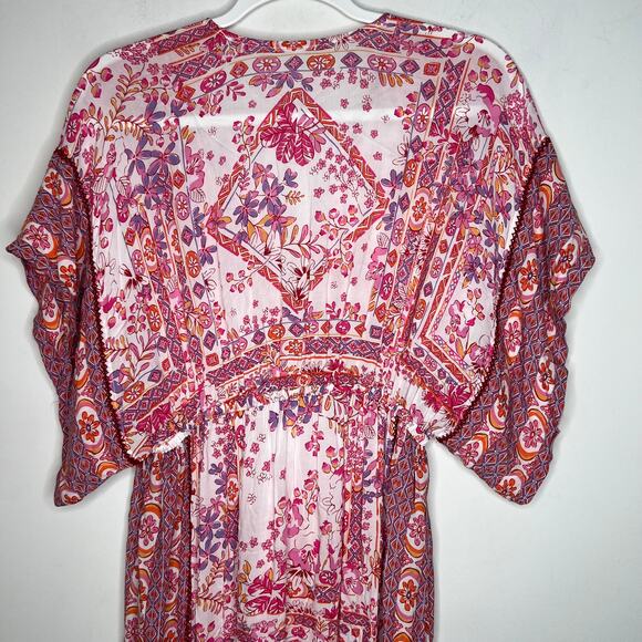 Poupette St. Barth Amaya Long Cover Up Midi Kaftan Dress Size S/M - Picture 7 of 9